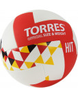 Мяч волейбольный "TORRES Hit" р.5, бело-красно-мультиколор-фото 2 additional image
